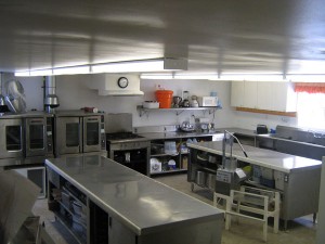 Shaws Catering kitchen