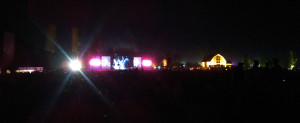 Boots and Hearts stage at night