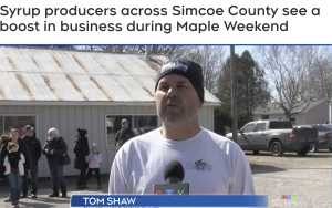 Maple Weekend Update from CTB Barrie featuring Tom Shaw of Shaws Maple Syrup