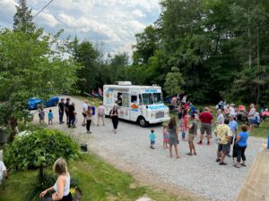 Ice cream truck adds an element of fun to the celebration of life in Sutton