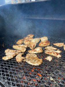 Chicken on the grill, cooked to perfection!