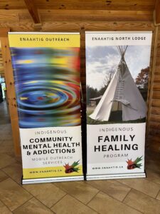 Examples of services provided by the Enaahtig Healing Lodge and Learning Centre