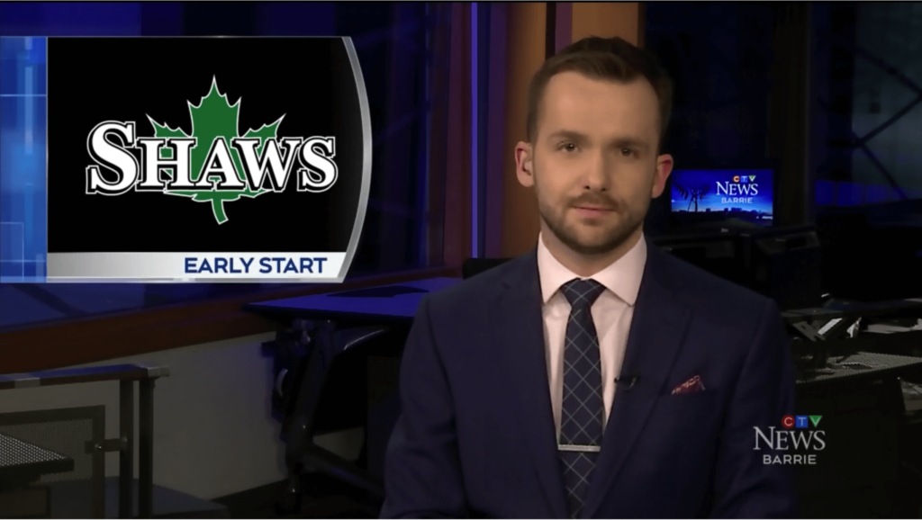 CTV Barrie reports on Shaw's unprecedented start to Maple Season