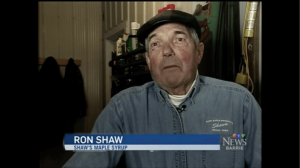Ron Shaw talks about maple syrup at Shaws Maple Syrup
