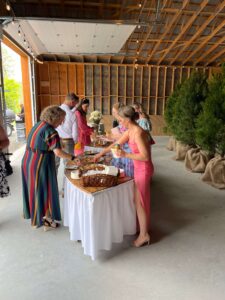 Guests enjoy Shaws Catering BBQ buffet