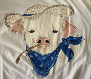 Image from t shirt celebrating Gary's 1994 pig roast