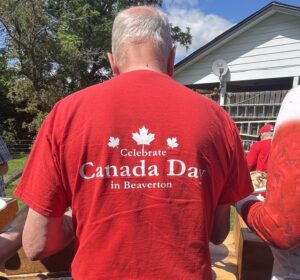 T shirt reads celebrate Canada Day in Beaverton
